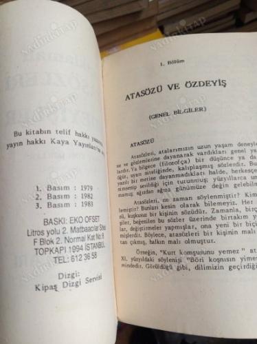 AÇIKLAMALI ATASÖZLERİ VE ÖZDEYİŞLER