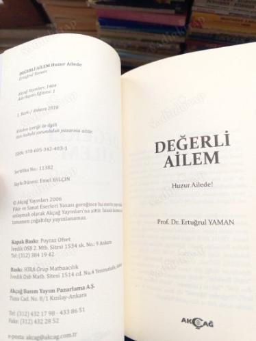 Değerli Ailem Huzur Ailede