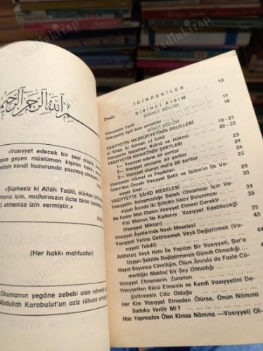 İSLAM'DA VASİYYET VE İSKAT MESELESİ ÖLÜM VE RUHLAR ALEMİ