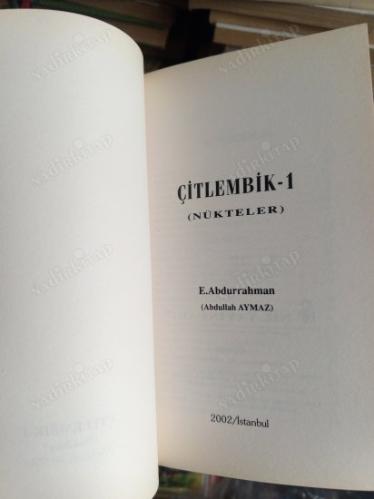 ÇİTLEMBİK-1 NÜKTELER