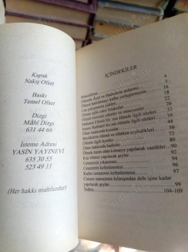 ÖLÜM VE ÖLÜYE KARŞI VAZİFELERİMİZ