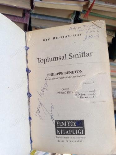 TOPLUMSAL SINIFLAR