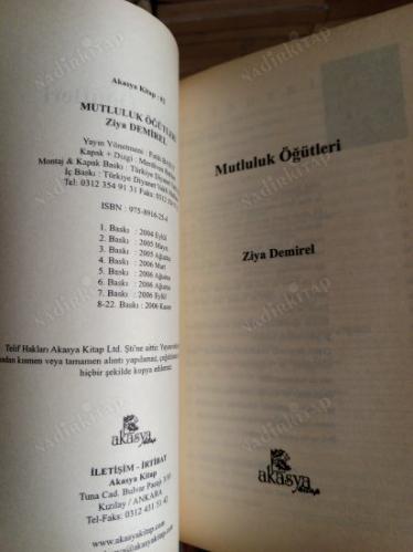 MUTLULUK ÖĞÜTLERİ