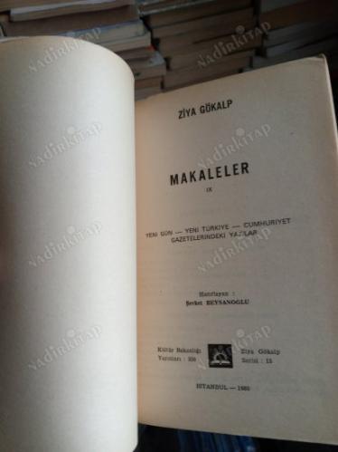 ZİYA GÖKALP MAKALELER 9 - Yeni Gün-Yeni Türkiye-Cumhuriyet Gazetesindeki Yazılar