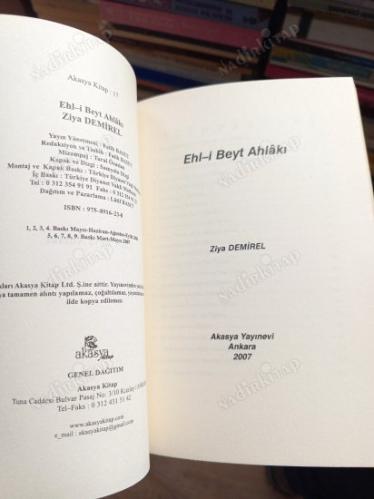 EHL-İ BEYT AHLAKI