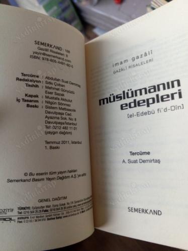 MÜSLÜMANIN EDEPLERİ - CEP BOY