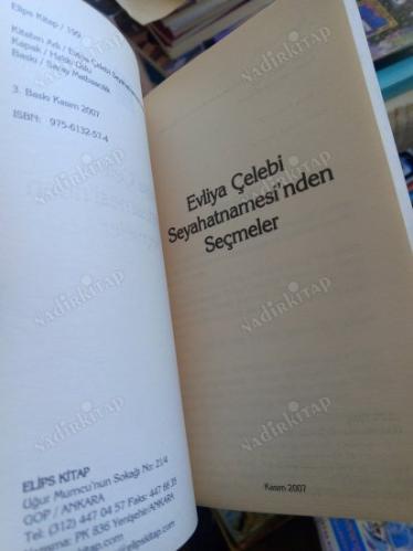 EVLİYA ÇELEBİ SEYAHATNAMESİ'NDEN SEÇMELER