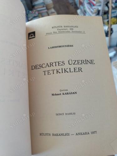 Descartes Üzerine Tetkikler