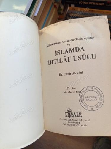 İSLAM'DA İHTİLAF USULÜ