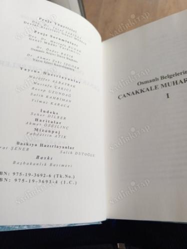 OSMANLI BELGELERİNDE ÇANAKKALE MUHAREBELERİ CİLT 1