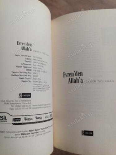 EVREN'DEN ALLAH'A - MODERN BİLİMİN VE FELSEFENİN VERİLERİYLE TASARIM DELİLİNİN SAVUNULMASI