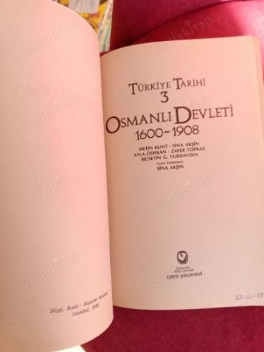 Türkiye Tarihi 3. Cilt Osmanlı Devleti 1600 - 1908