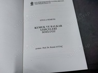 Kumuk ve Balkar Lehçeleri Sözlüğü