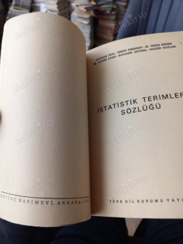 İSTATİSTİK TERİMLERİ SÖZLÜĞÜ