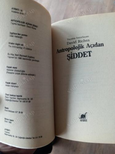 ANTROPOLOJİK AÇIDAN ŞİDDET