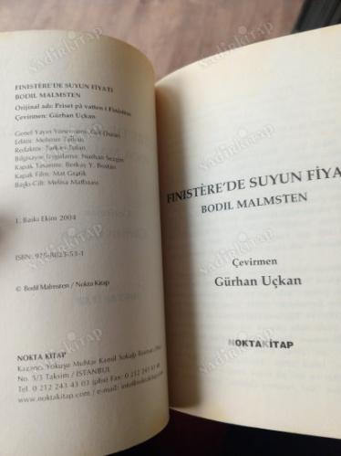 FİNİSTERE'DE SUYUN FİYATI