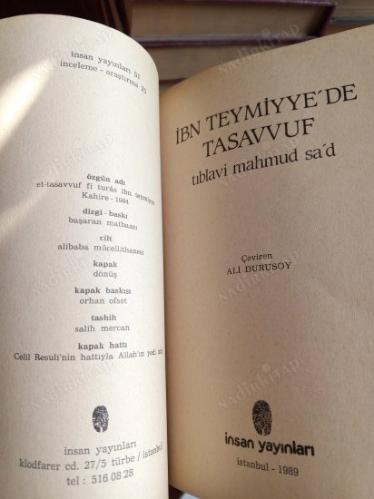 İBN TEYMİYYE'DE TASAVVUF