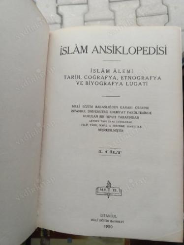 İSLAM ANSİKLOPEDİSİ CİLT 5/1. CİLT