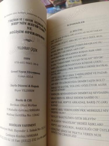 MHP'NİN HAYIR'LARI VE DEĞİŞİM OPERASYONU