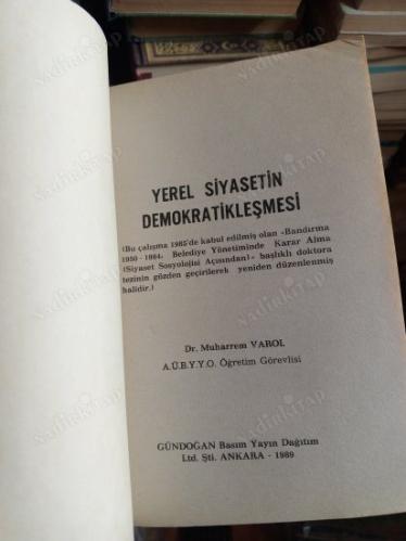 Yerel Siyasetin Demokratikleşmesi