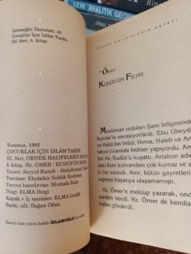 ÖRNEK HALİFELERİN HAYATI HZ. ÖMER Kudüs'ün Fethi 8