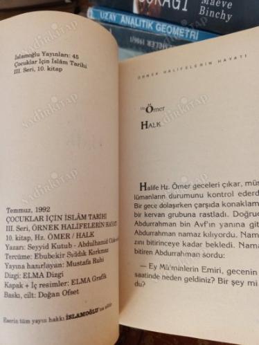 ÖRNEK HALİFELERİN HAYATI HZ. ÖMER HALK 10