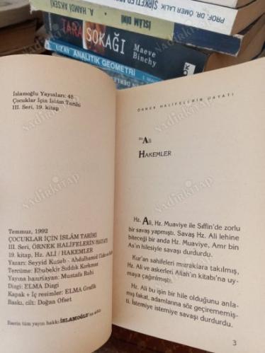 Örnek Halifelerin Hayatı Hz. Ali Hakemler 19