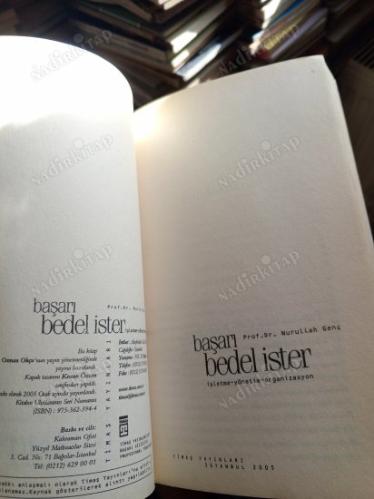 BAŞARI BEDEL İSTER / İŞLETME - YÖNETİM - ORGANİZASYON