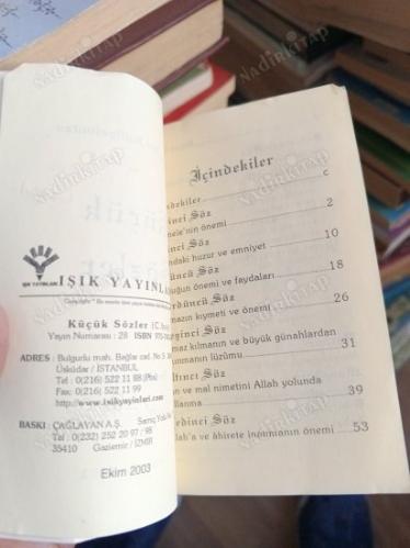 KÜÇÜK SÖZLER 