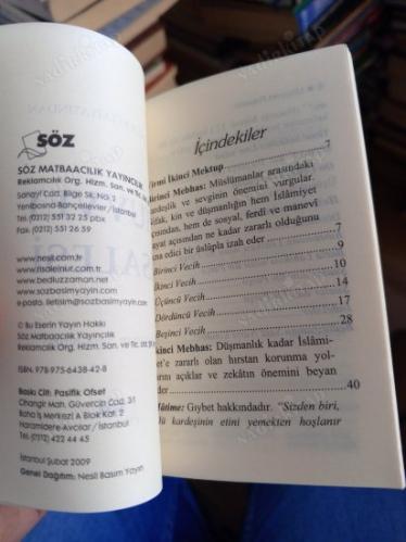 RİSALE-İ NUR KÜLLİYATINDAN - UHUVVET RİSALESİ (CEP BOY)