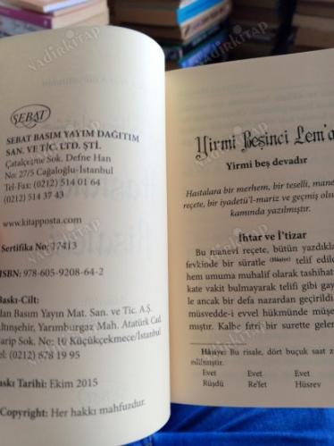Risale-i Nur Külliyatından HASTALAR RİSALESİ