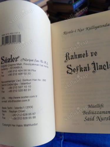 RİSALE-İ NUR KÜLLİYATINDAN RAHMET VE ŞEFKAT İLAÇLARI