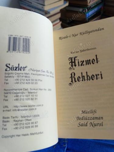 KURAN ŞAKİRTLERİNİN HİZMET REHBERİ (CEP BOY)