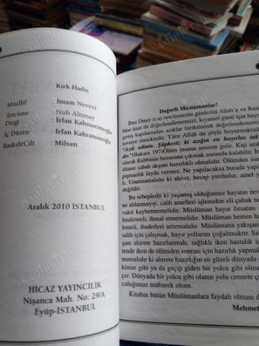 KIRK HADİS TERCÜME VE ŞERHİ