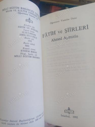 FATİH ve ŞİİRLERİ