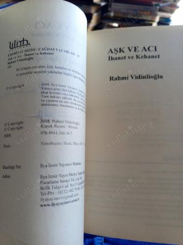 AŞK VE ACI İHANET VE KEHANET