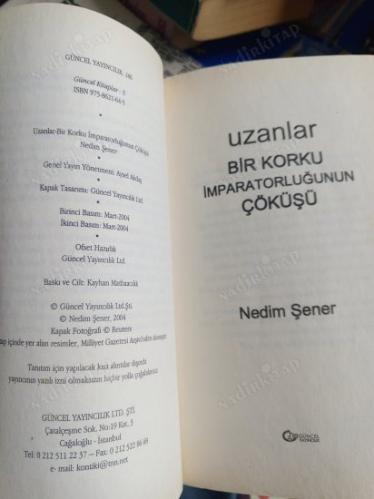 UZANLAR BİR KORKU İMPARATORLUĞUNUN ÇÖKÜŞÜ