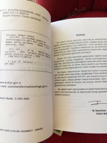 XIII-XVI. Asırlardaki Anadolu'da Fütüvvettnamelere Göre Dini İnanç Motifleri