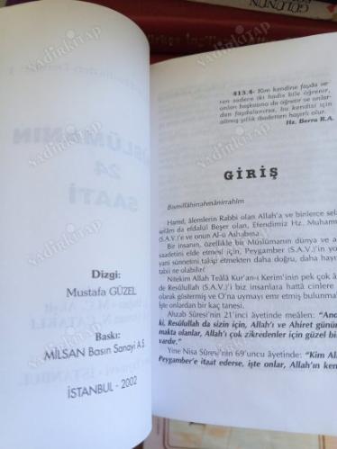 MÜSLÜMANIN 24 SAATİ (RAMUZ EL-EHADİS'TEN DERSLER 1)