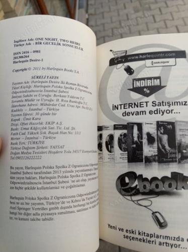 HARLEQUIN - 2 ROMAN BİR ARADA - BİR GECELİK SONSUZLUK - AŞK RULETİ