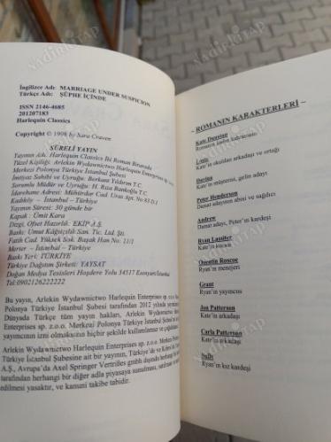 HARLEQUIN - ŞÜPHE İÇİNDE - İKİ YANLIŞ DOĞRU - İKİ ROMAN BİRARADA