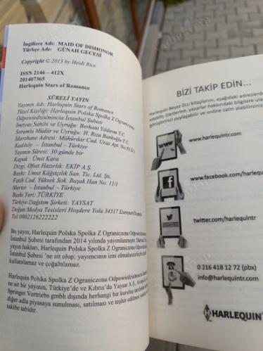 SICAK SIMSICAK - GÜNAH GECESİ (HARLEQUIN STARS OF ROMANCE 2 ROMAN BİR ARADA NO:38)