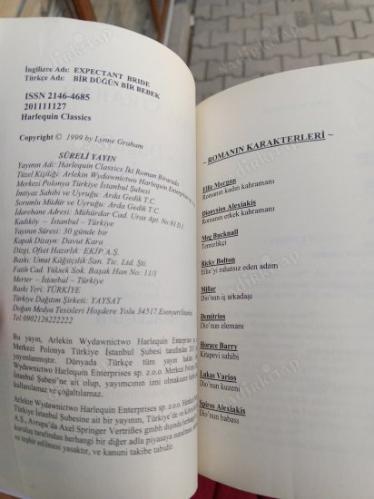 HARLEQUİN CLASSİCS İKİ ROMAN BİR ARADA BİR DÜĞÜN BİR BEBEK-İSTENMEYEN EVLİLİK