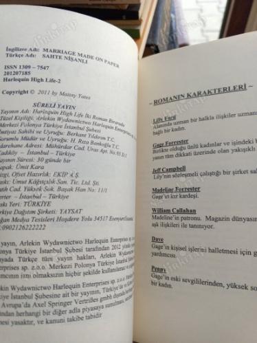 HARLEQUIN 2 ROMAN / SAHTE NİŞANLI / DOUKAKIS'IN EMRİNDE