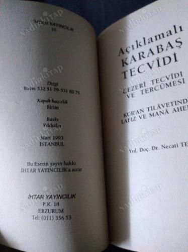 CEZERİ İLAVELİ KARABAŞ TECVİDİ ( CEZERİ TECVİDİ VE TERCÜMESİ ) Kur'an Tilavetinde Lafız ve Mana İlişkisi
