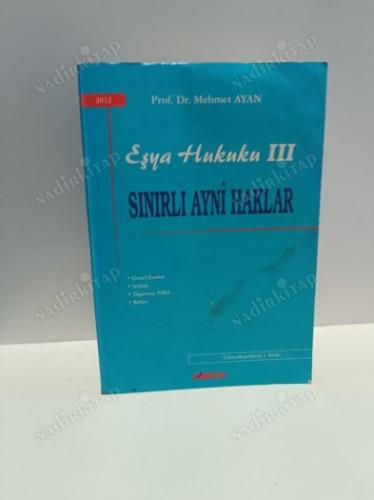 3 Cilt Takım / eşya hukuku Zilyetlik ve Tapu Sicili sınırla aynı haklar takım 3 cilt
