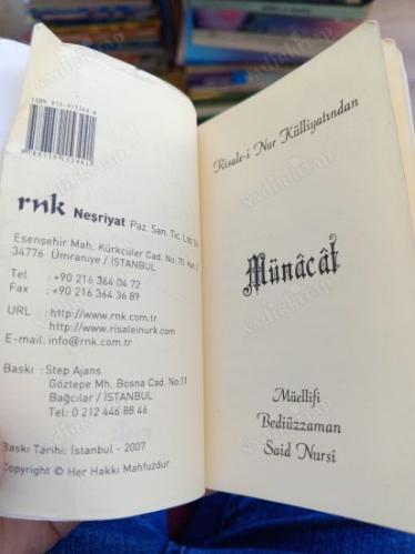 Münacaat Risale-i Nur Külliyatından (Cep Boy)