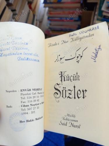 KÜÇÜK SÖZLER RİSALE-İ NUR KÜLLİYATINDAN (cep boy)