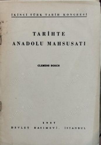Tarihte Anadolu Mahsusatı