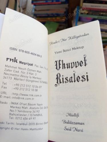 YİRMİ İKİNCİ MEKTUP UHUVVET RİSALESİ